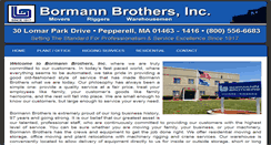 Desktop Screenshot of bormannbrosinc.net